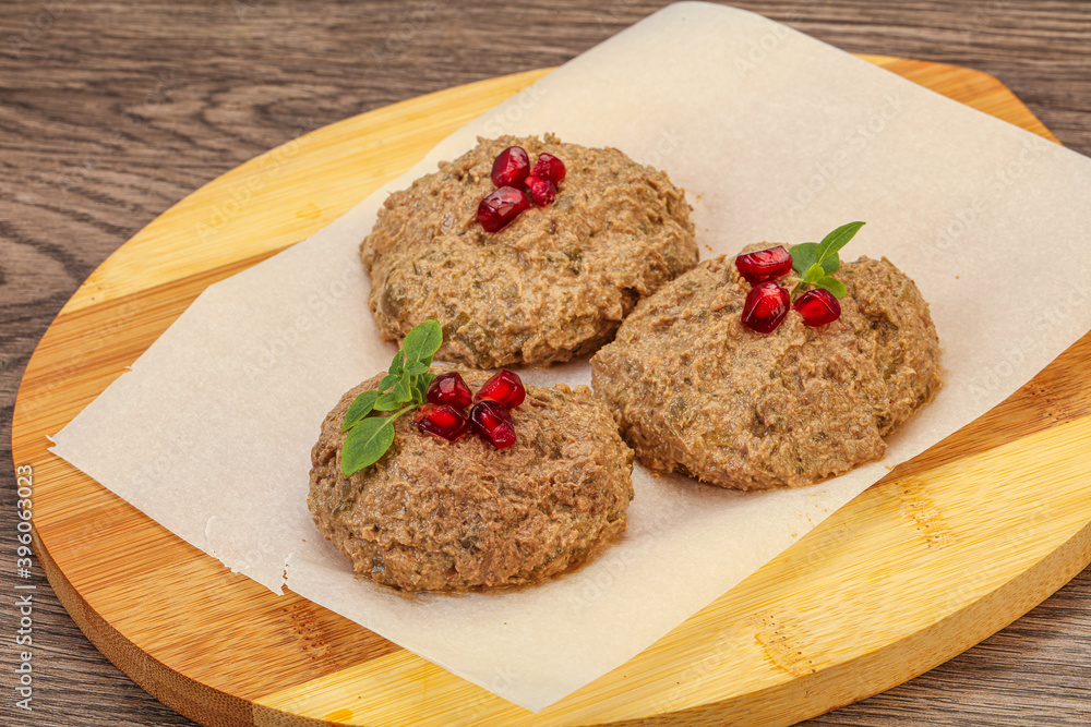 Georgian cuisine - pkhali from beans Georgian cuisine - pkhali from beans