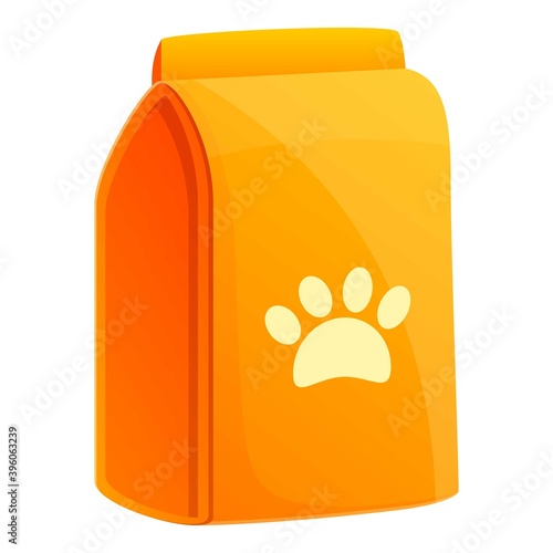 Cat food vitamine icon. Cartoon of cat food vitamine vector icon for web design isolated on white background