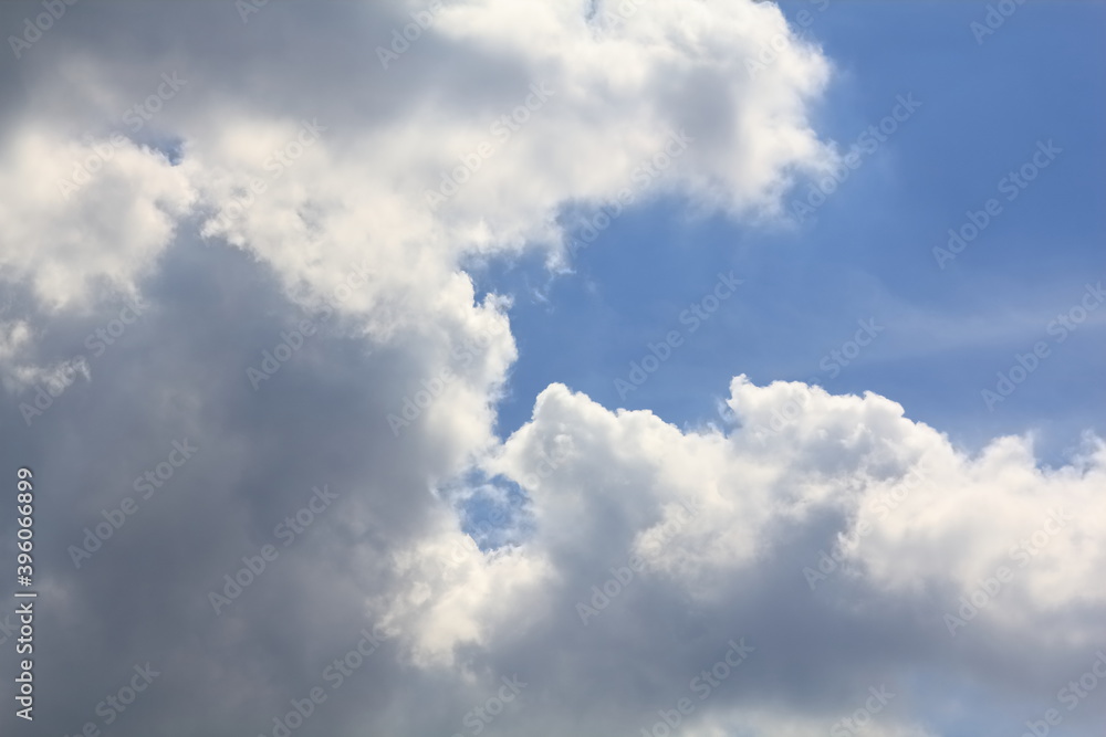 A beautiful painting created by nature from clouds and blue sky. A beautiful painting created by nature from clouds and blue sky.