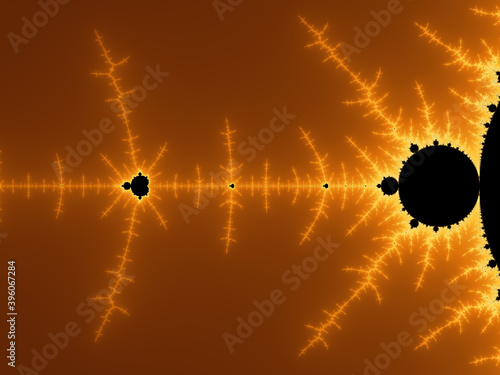 Картината върху платно mandelbrot set, colored fractal, mathematical graph