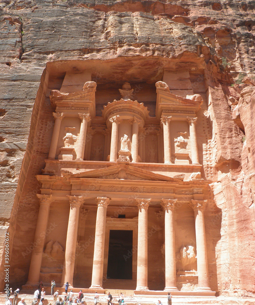 Jordania zaginione miasto nNabatejczyków Petra - obrazy, fototapety, plakaty 