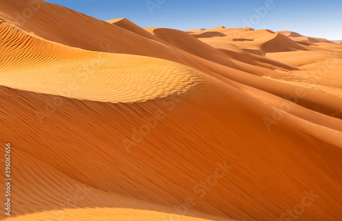 Sand dunes in the Wahiba desert