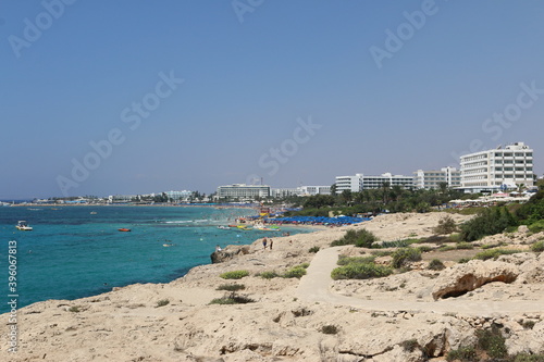 beautiful view of Pantachou beach in Ayia Napa, Cyprus