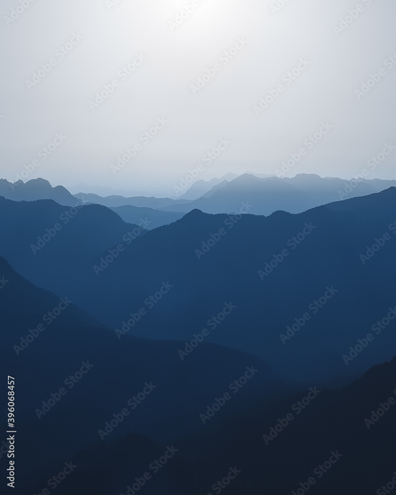 Mountain layers- salzkammergut, Austria
