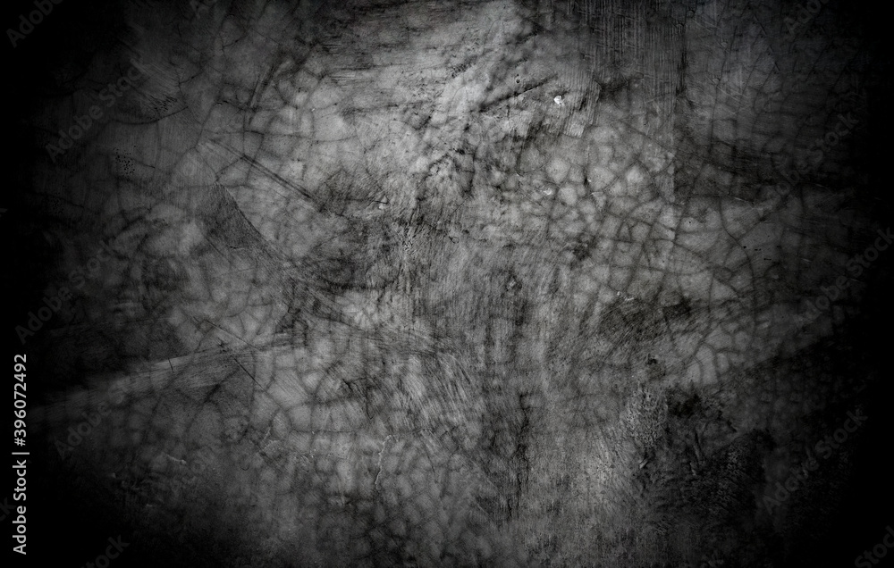 Old wall texture cement dark black gray panorama background abstract grey color design are light with white gradient background. Old wall texture cement dark black gray panorama background abstract grey color design are light with white gradient background.