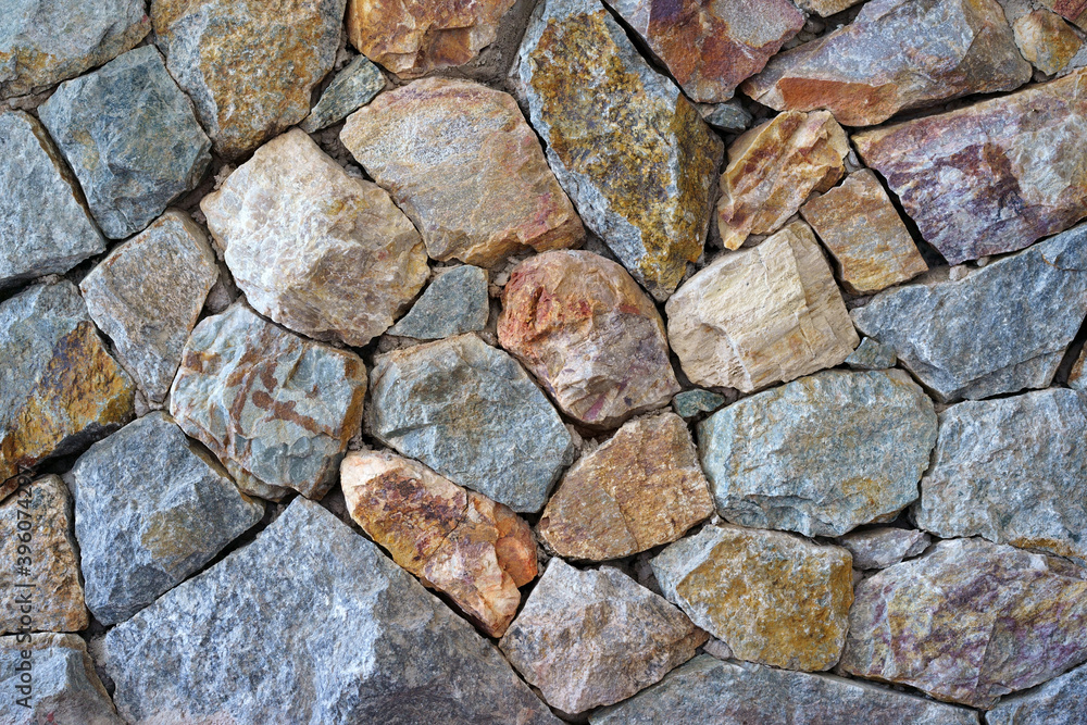 modern old hard stone stack or rock wall and vintage brown gray granite floor or black yellow jigsaw on top view for strong background or texture backdrop and wallpaper with architecture construction modern old hard stone stack or rock wall and vintage brown gray granite floor or black yellow jigsaw on top view for strong background or texture backdrop and wallpaper with architecture construction