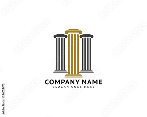 Law Firm Logo Vector Template Design