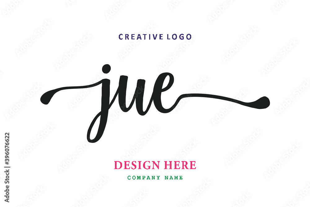 JUE lettering logo is simple, easy to understand and authoritative JUE lettering logo is simple, easy to understand and authoritative