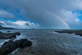 Rainbow, Cantabrian Sea, Islares, Castro Urdiales Municipality, Cantabria, Spain, Europe