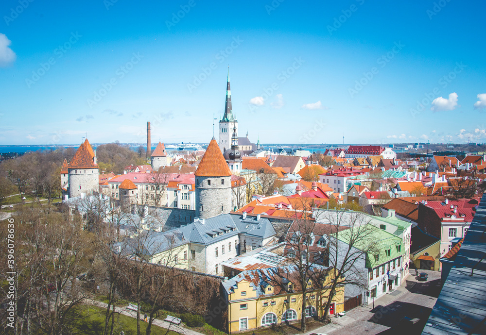 Tallinn, Estonia, view of the town.