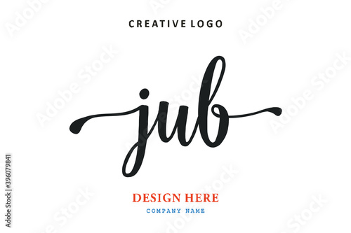 JUB lettering logo is simple, easy to understand and authoritative photo