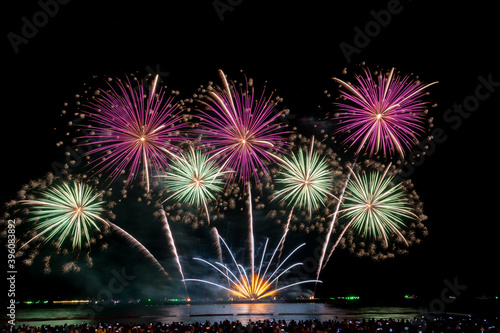 Pattaya Fireworks Festival 2020, Thailand.