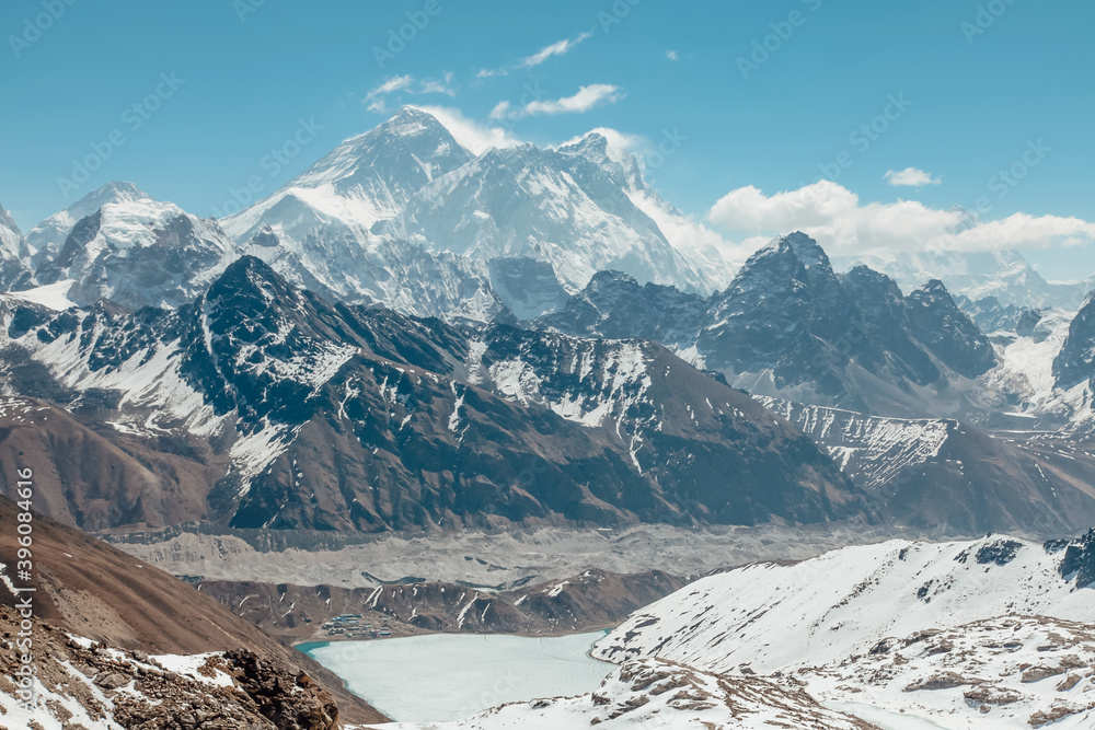 Beautiful mountain landscape in Himalaya. Nepal