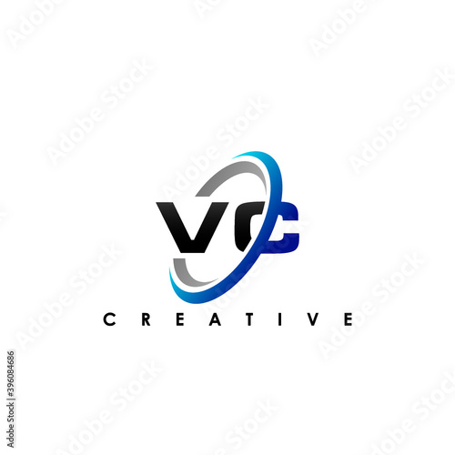 VC Letter Initial Logo Design Template Vector Illustration