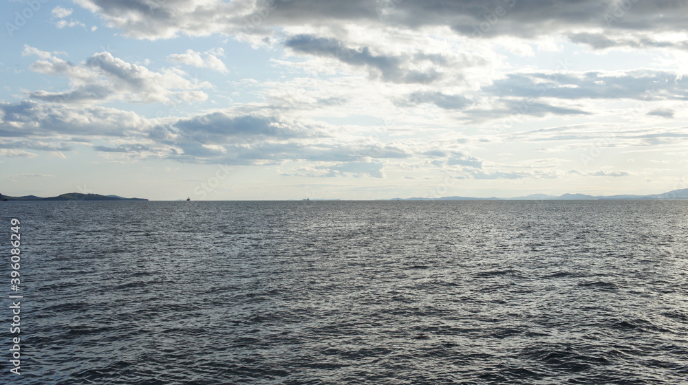 Fototapeta premium Sunset on the sea of Japan
