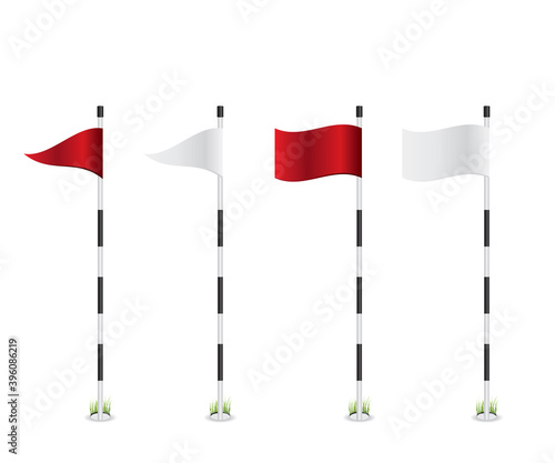 Golf flag illustration
