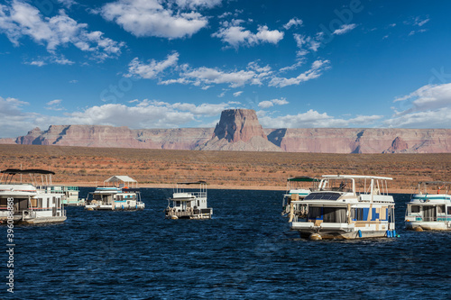 View of Lake Powell with  a...