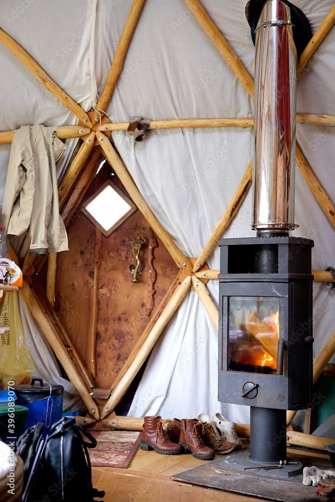 Yourte poele à bois