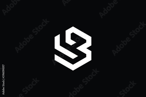 LB logo letter design on luxury background. BL logo monogram initials letter concept. LB icon logo design. BL elegant and Professional letter icon design on black background. L B BL LB photo