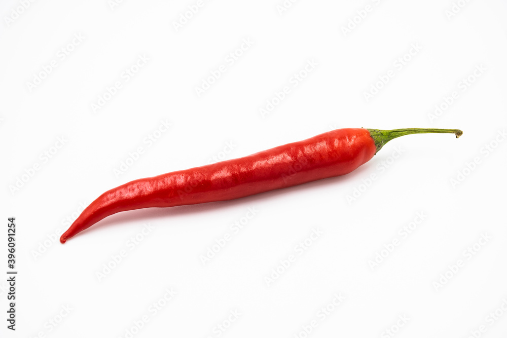 a red hot chili on a white background a red hot chili on a white background