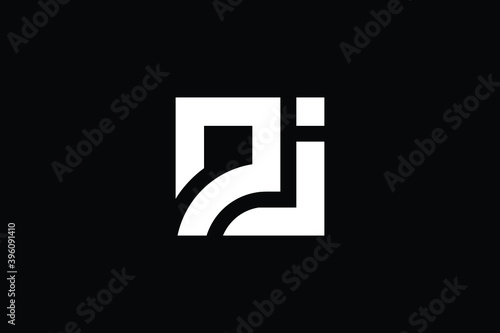 JP logo letter design on luxury background. PJ logo monogram initials letter concept. JP icon logo design. PJ elegant and Professional letter icon design on black background. J P PJ JP