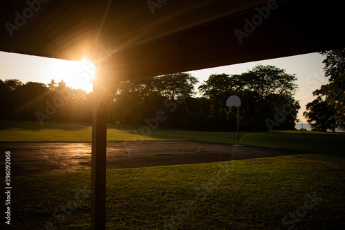 Sunset over the Court 