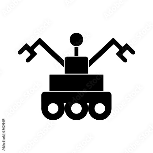 Mars rover icon element of space icon for mobile concept and web apps. Thin line mars rover icon can be used for web and mobile. Premium icon on white background