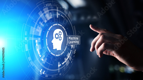 Machine Deep learning algorithms, Artificial intelligence, AI, Automation and modern technology in business as concept.