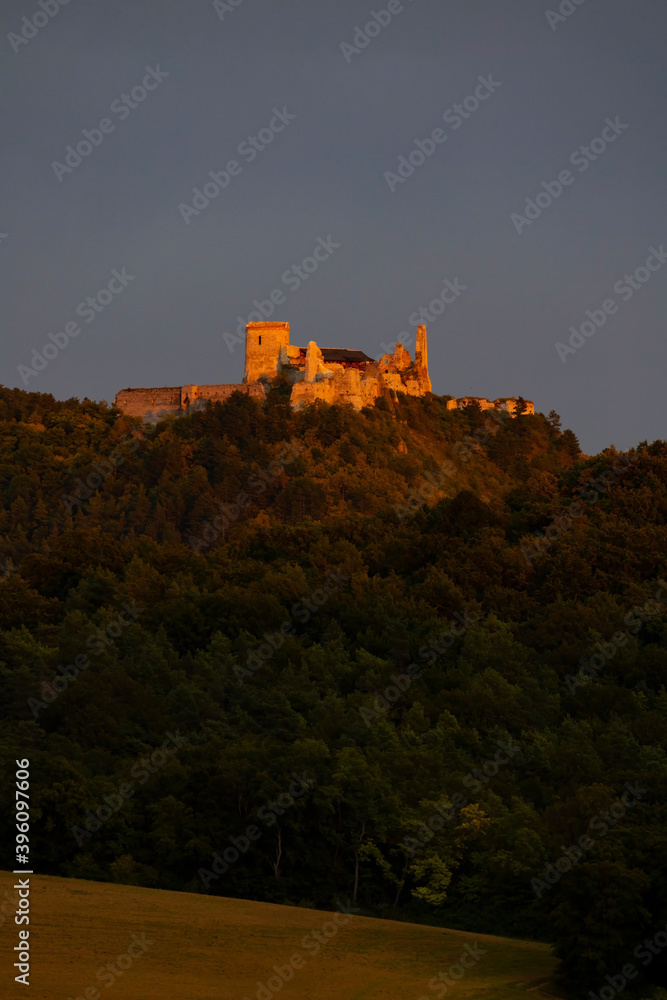 Fototapeta premium Cachtice ruins in West Slovakia