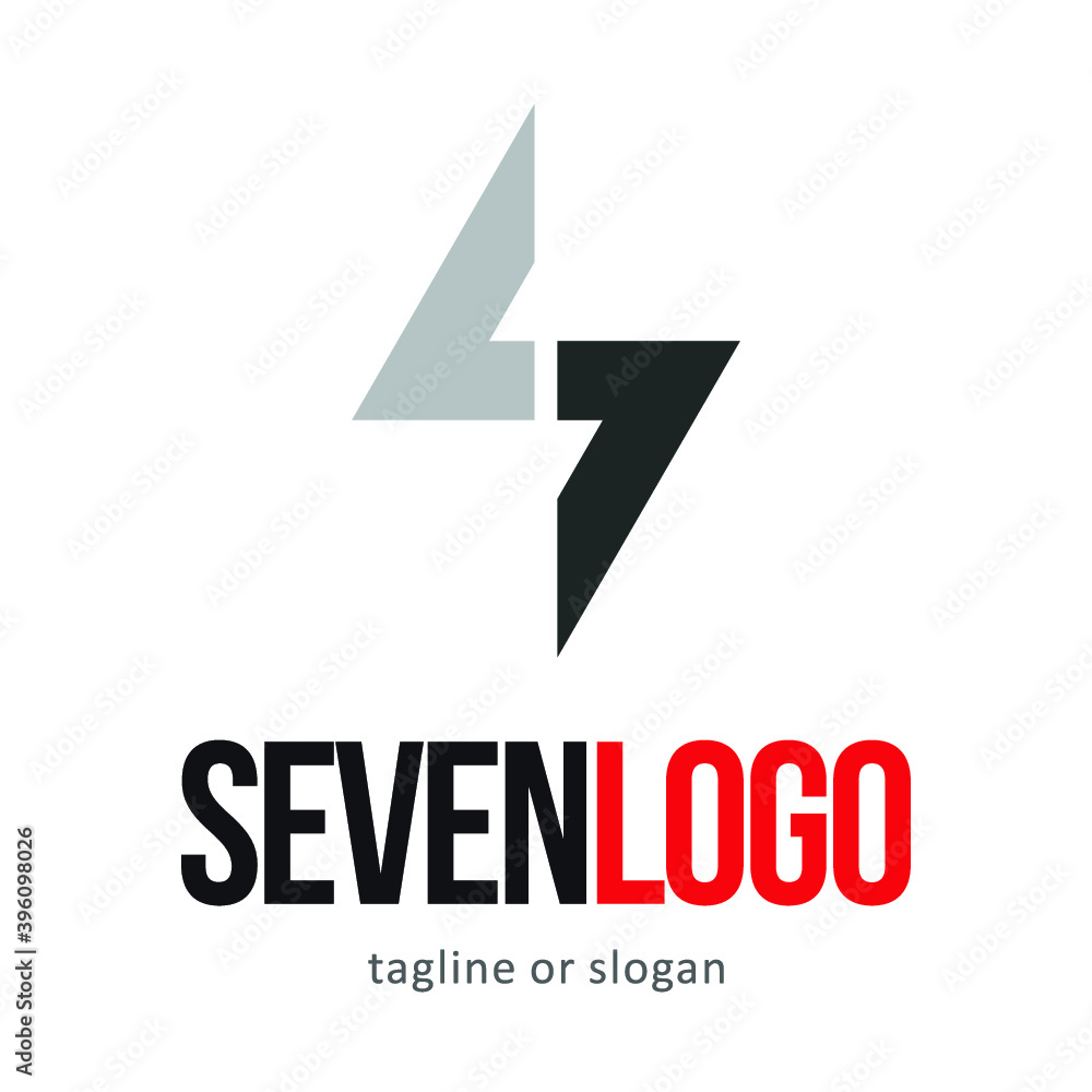 number seven 7 logo icon symbol design template number seven 7 logo icon symbol design template