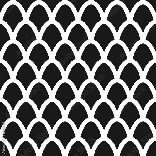Fish scales seamless pattern. Mermaid tail background
