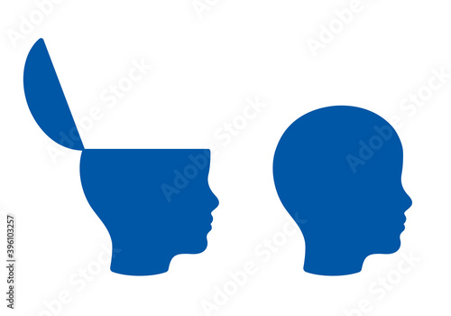 Child head open symbol