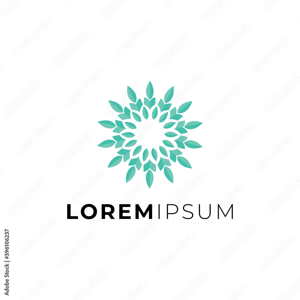 Flower Leaf logo design