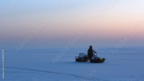 dawn, siberia, novosibirsk, morning, frost, cold