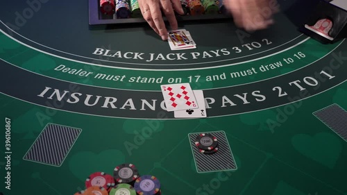 Casino Black Jack table