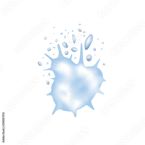 Snow Exploding Vector Illustration