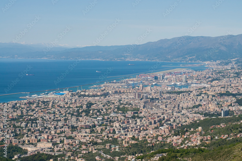 The city of Genova, Liguria, Italy.