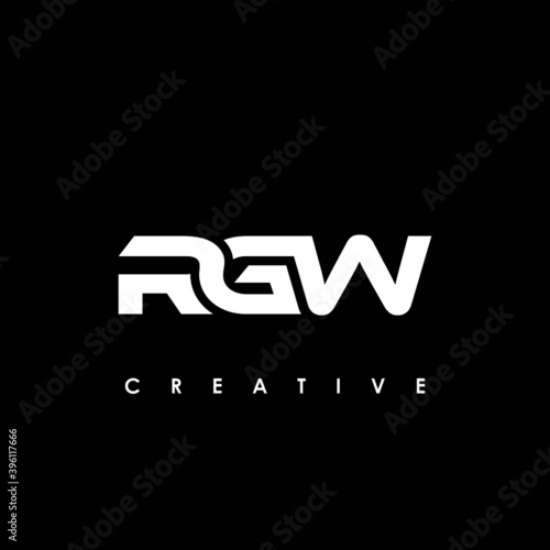 RGW Letter Initial Logo Design Template Vector Illustration photo