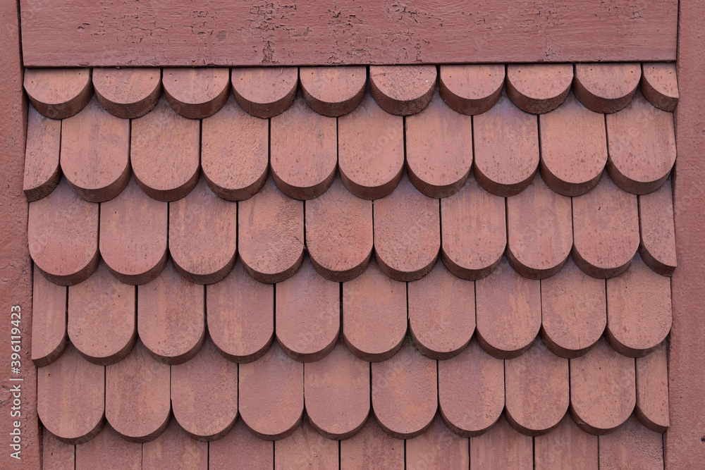 Backgound with historical wooden tiles Scandinavian roof Backgound with historical wooden tiles Scandinavian roof