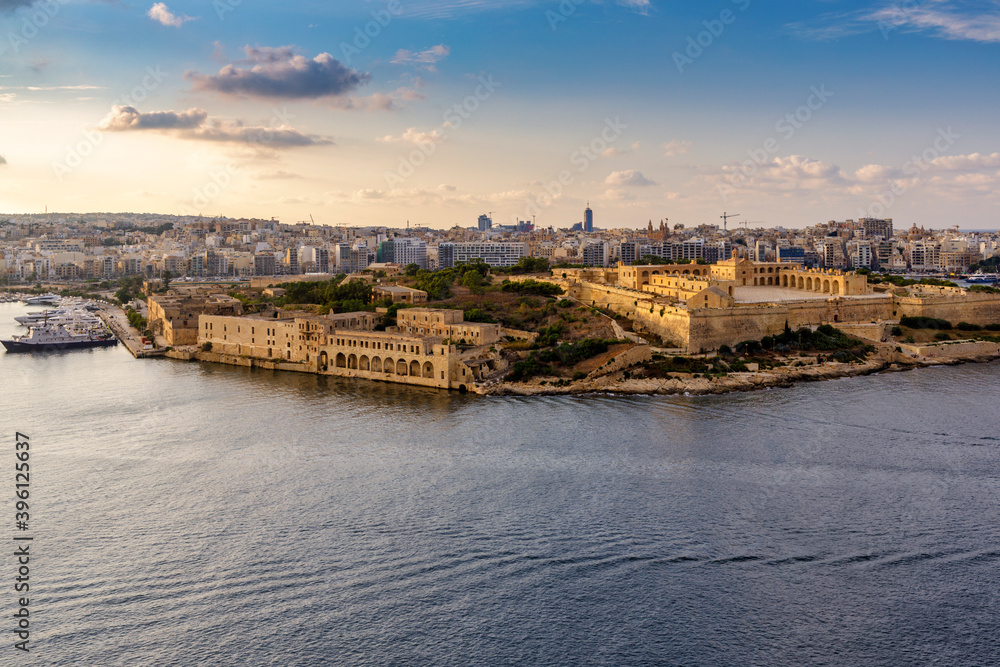 Fort Manoel in a small island between Valleta and Sliema in Malta.