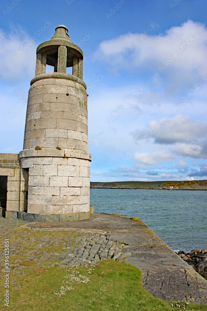 Port Logan harbour lighthouse, Galloway, Scotland	