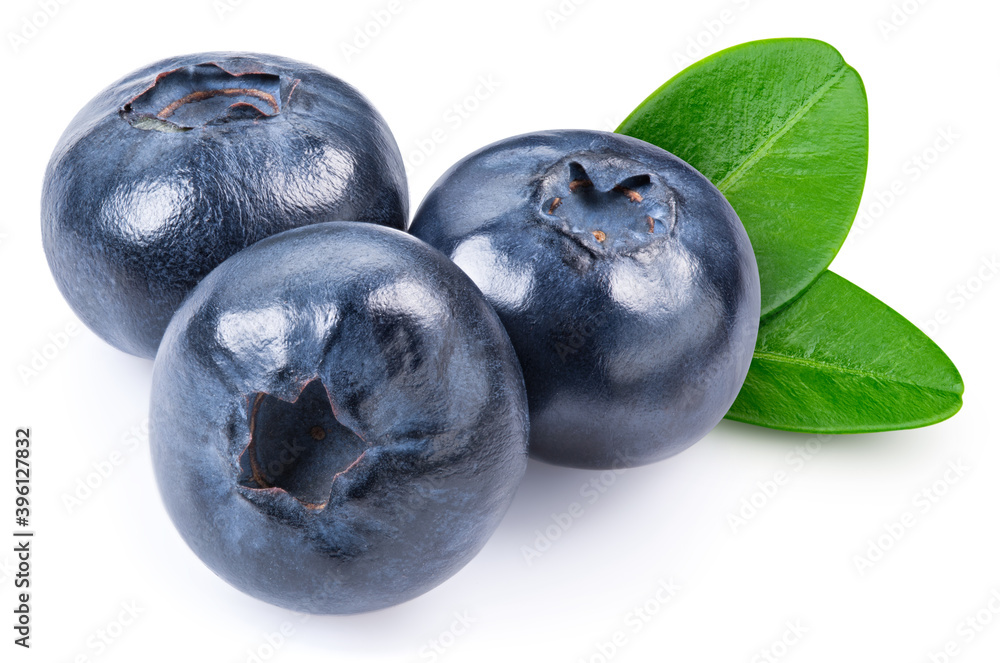 Fresh organic blueberry with leaves Fresh organic blueberry with leaves