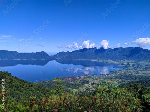 view of lake singkarak west sumatra