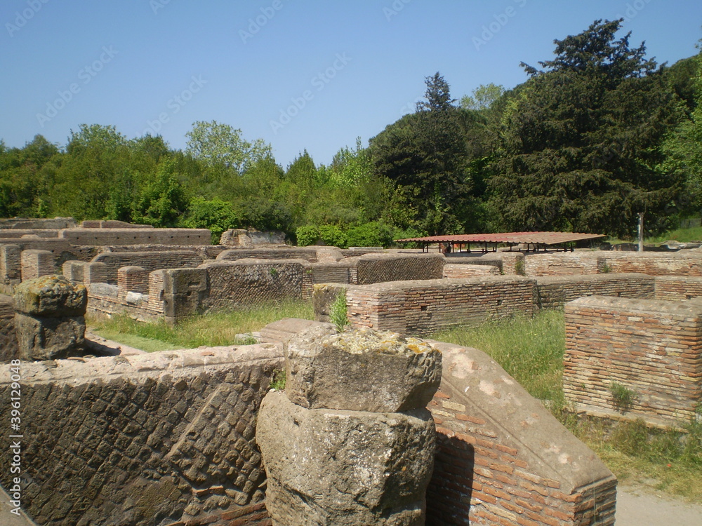 Ruins of ancient city in Ostia Antica in Italy Ruins of ancient city in Ostia Antica in Italy
