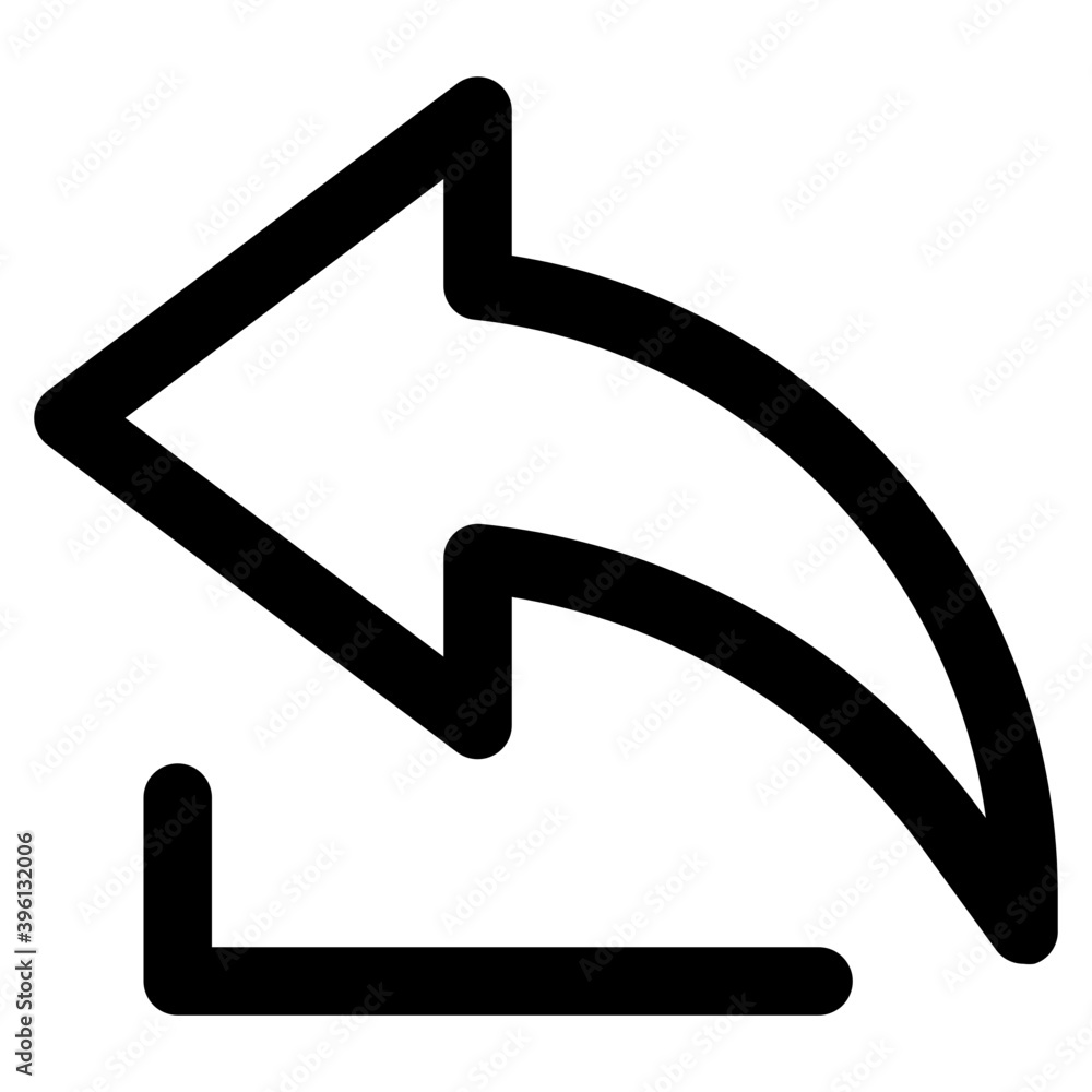 Backward turn icon Backward turn icon