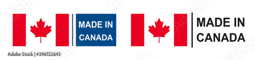 Made in Canada icon sign – stock vector