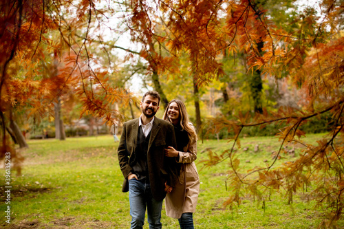 Young couple in the autumn park © BGStock72