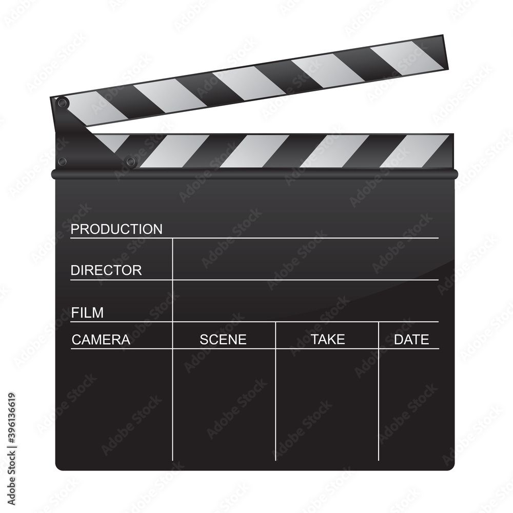 Obraz premium Clapper board illustration