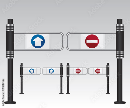 Entrance sign in a mall