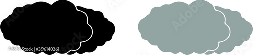 cloud icon isolated on background